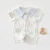 Newborn Summer Bamboo Bodysuit: Breathable Short Sleeve One-Piece Romper