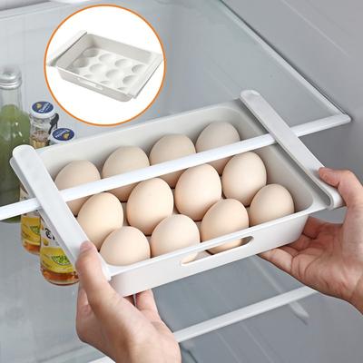 Kitchen Fruit Egg Drawer Type Storage Rack Box Practical Waterproof Anti-Slip Refrigerator Dispenser Egg Storage Box