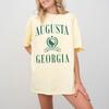 August Georgia Comfort Colors Short Sleeve T-Shirt | Vintage Retro Old Money Style Golfing Shirt | Trendy Graphic Athleisure Tee | Golf Trip