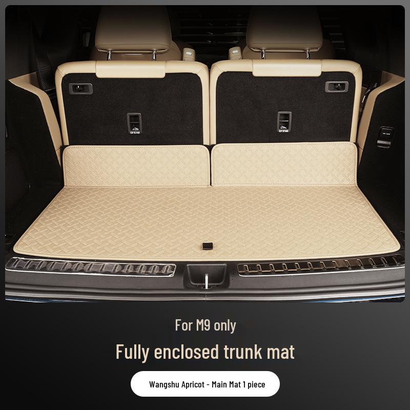 Full Coverage Nappa Leather Trunk and Backrest Mat for 2024/25 AITO M9 Five/Six-Seater