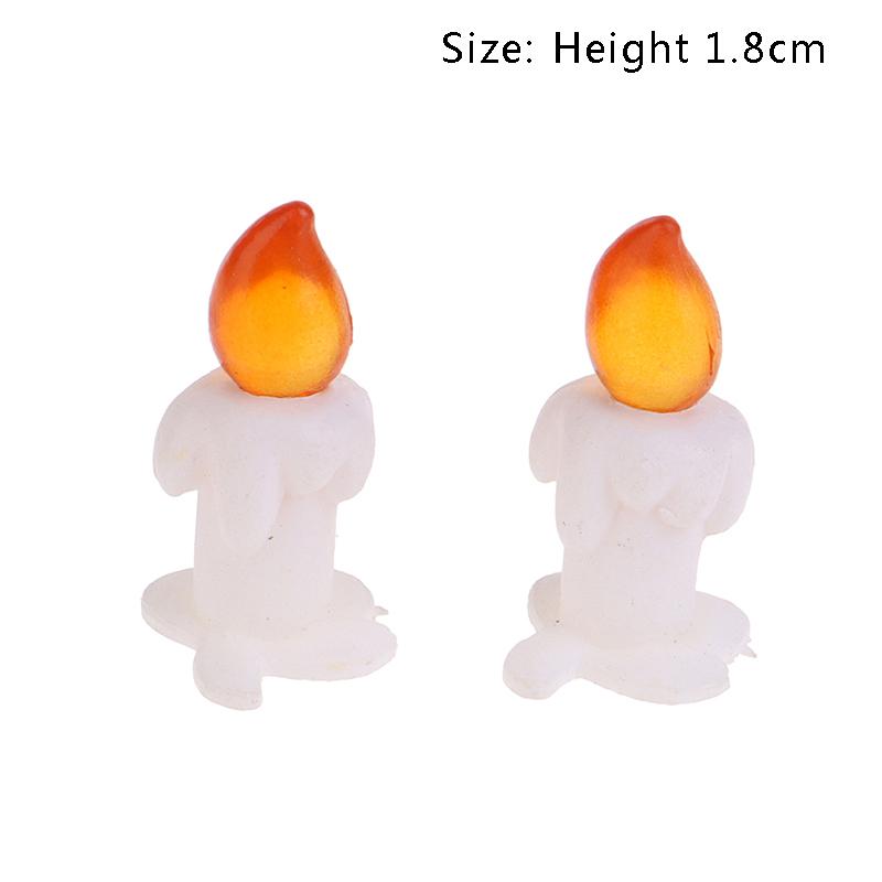 1:12 Scale Miniature Candlesticks Candelabra Dollhouse Candles Furniture Toy Pretend Play Doll House Decoration Accessories