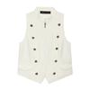 Womens Elegant Solid Color Zipper Button Top Mini Shorts Set Casual Office Wear