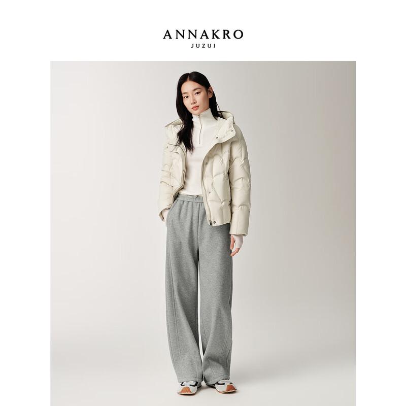 Women's Casual Hooded Short Goose Down Puffer Jacket