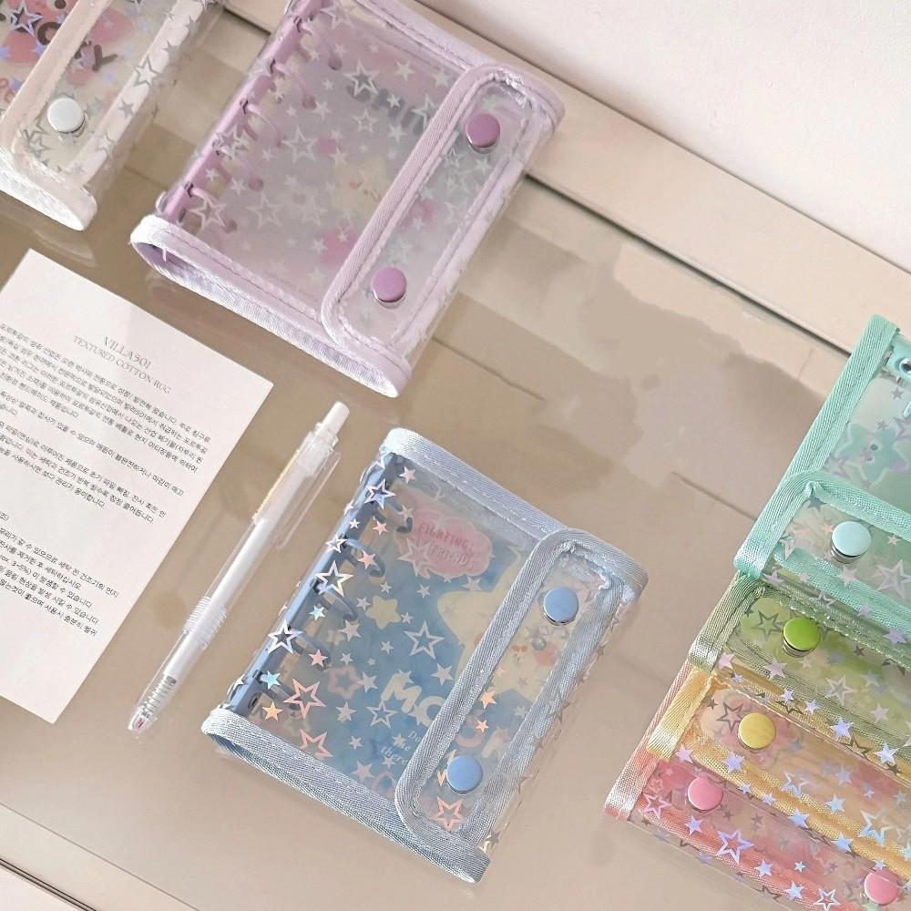 Fashion Loose-leaf A5 Photo Album PVC Cover Waterproof Idol Card Collect Book Cartoon Photo Card Holder Student Friends