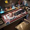 Golden State Curry Player Personalized Text Mouse Pad Keyboard Mat Computer Desk Keyboard Mat Non-Slip Rubber Bottom