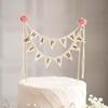Birthday Cake Flag Decoration Baking Decoration Party Birthday Decoration Letter Creative Cloth Birthday Flag Cake Decoration