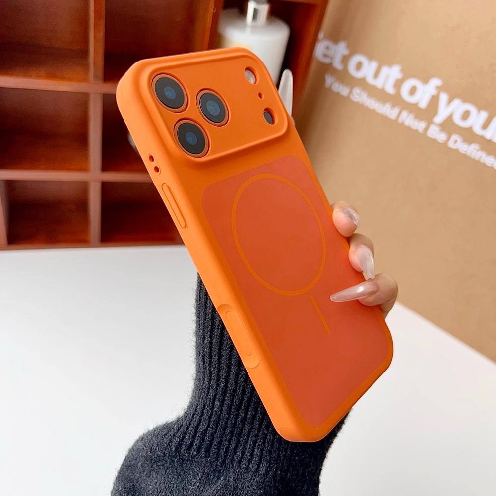 Original Liquid Silicone Magnetic Case for iPhone 17 Pro Max Magsafe Wireless Charging Soft Shockproof Cover for iPhone17 17Pro