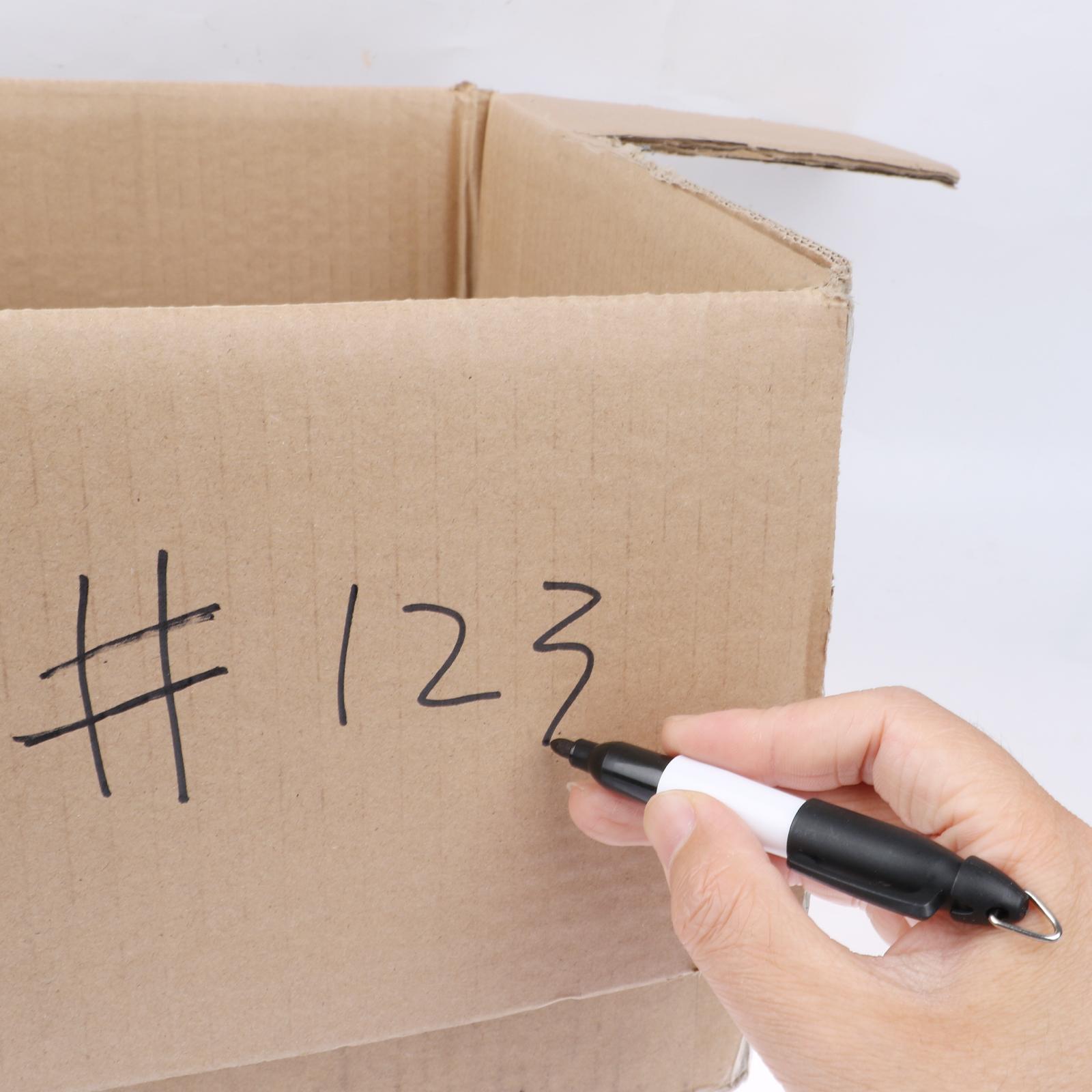 

50 шт. Мини-перманентные маркеры с зажимами для колпачков, маркер для мячей для гольфа, маркер для сухого стирания чёрный