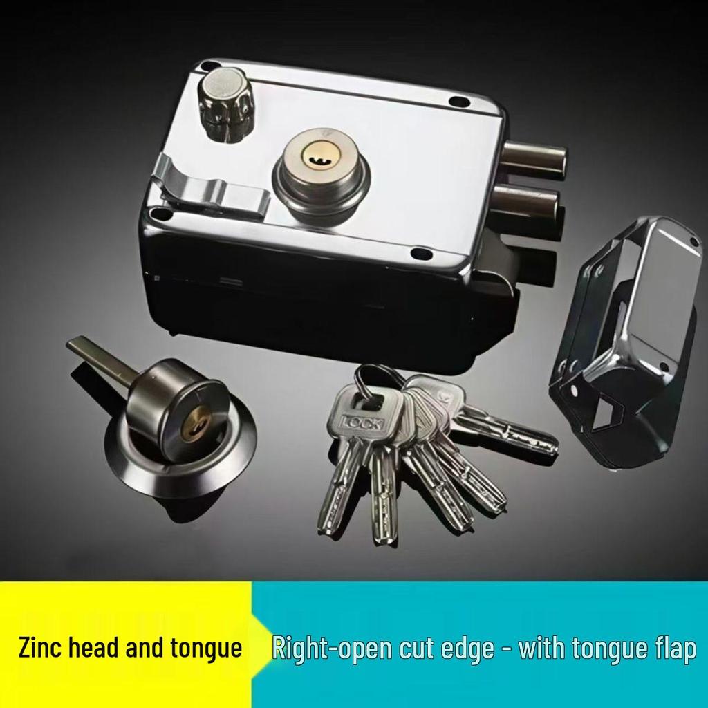 Universal Stainless Steel Anti-theft Door Lock for Bedroom, Dormitory, or Main Door