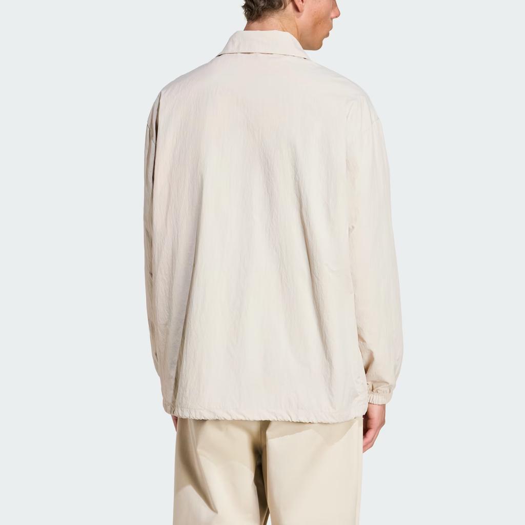 Adidas Sportswear Mercedes - AMG Petronas Formula One Team Summer Coach Loose Comfortable Polo Long Sleeve Jacket Men Jackets Light-Brown JW3362