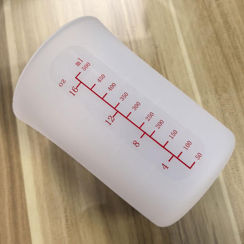 High temperature food grade silicone measuring cup baking soft measuring cup without lid, only large.