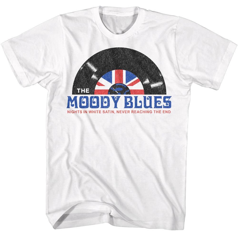 The Moody Blues Nights In White Satin Record Men s T Shirt R&B Rock Music S