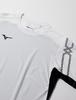 Mizuno MC Line Training Short Size S T-Shirt, Sleeve, Moisture-Wicking, Quick-Drying, White, (32MAA110)