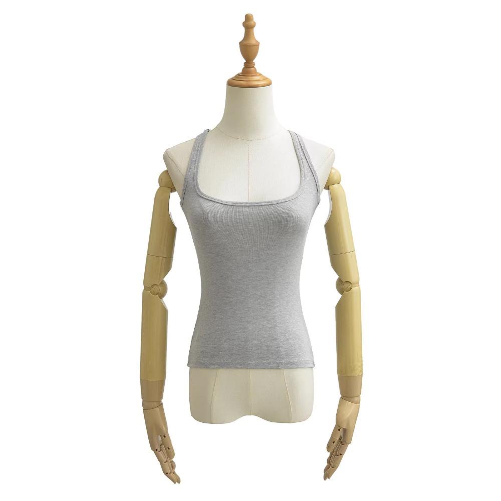 Crop Tops Damen Einfarbige Quadratischer Ausschnitt Camis Camisole Mode Tube Top Damen Ärmellos