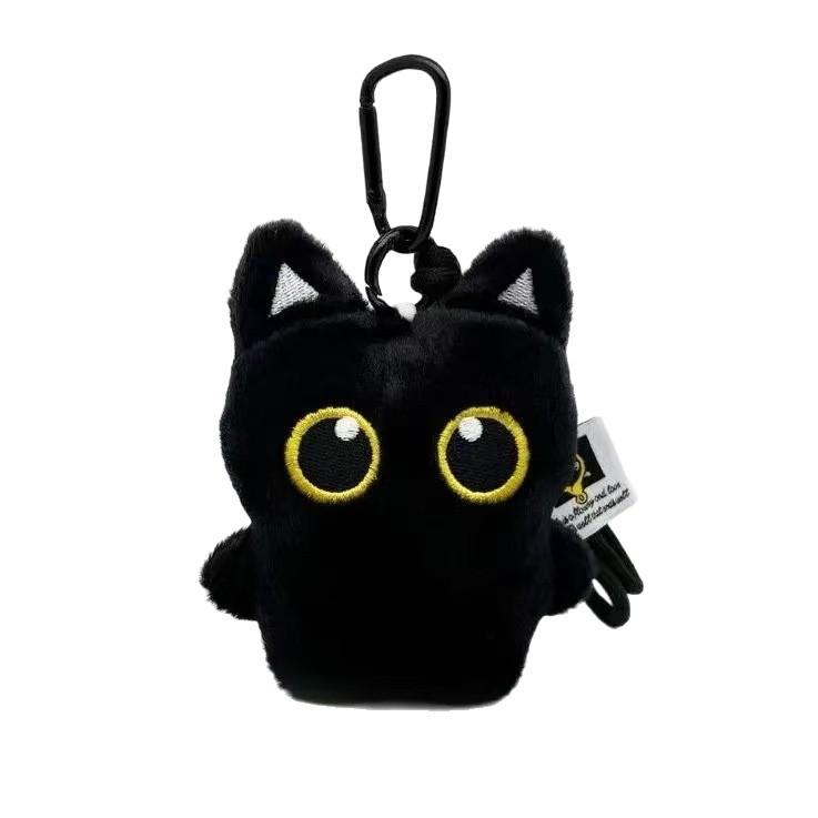 Cute Black Cat Plush Toy Doll Small Pendant Cat Plush Toy Doll for BoyGirl Brithday Gifts