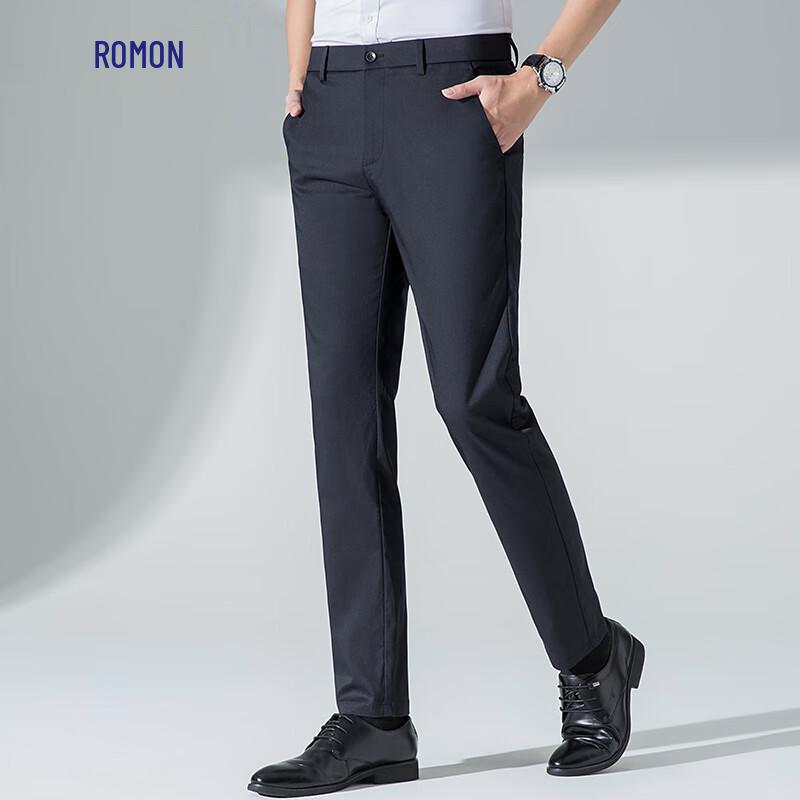 

Men s Anti-Wrinkle Straight-Leg Business Casual Pants 40