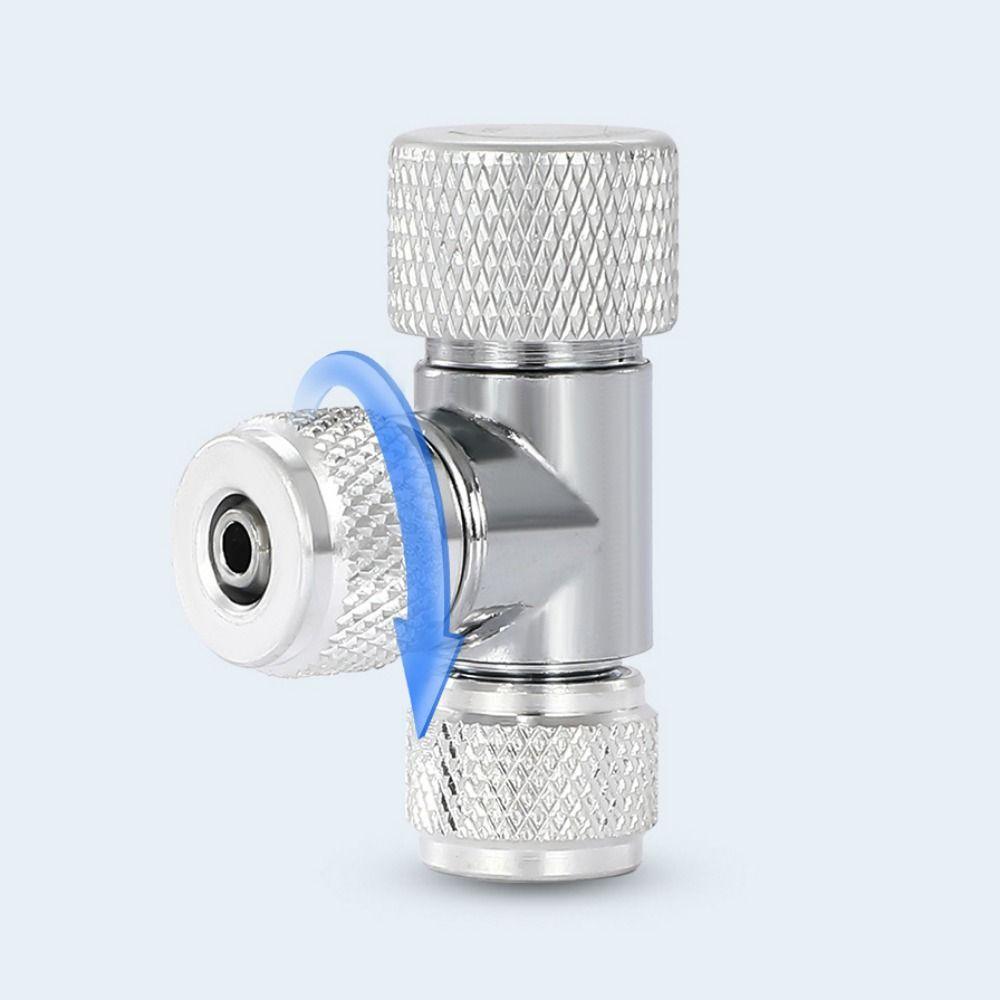 Single/Double Head Needle Valve Regulator Copper Silver CO2 One-way Bubble Regulator CO2 Fine-tuning Valve CO2 Bubble Counter