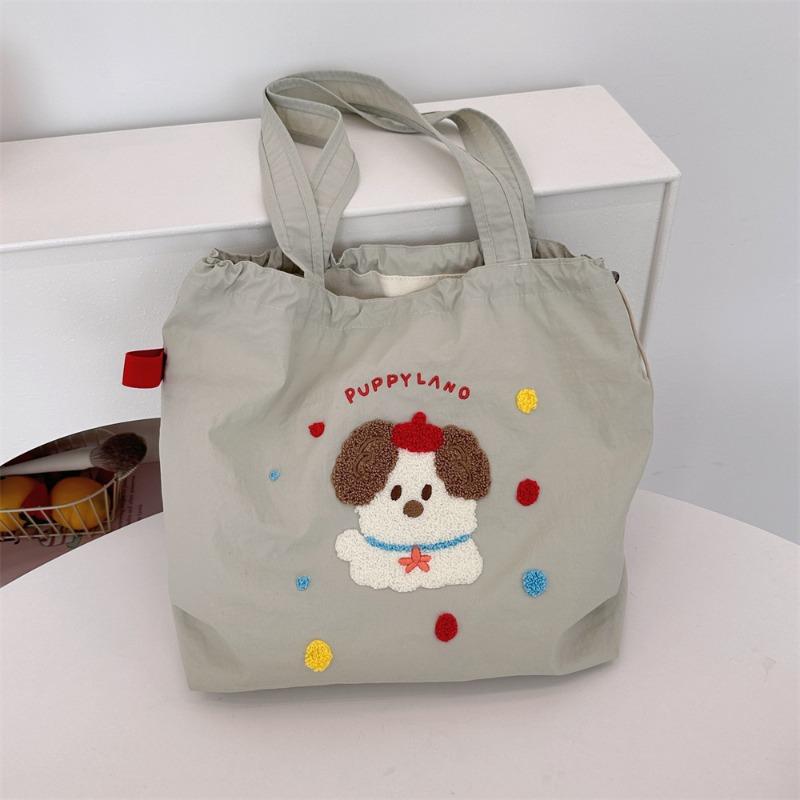Cute Versatile Shoulder Bag Travel Canvas Bag Large Capacity Student Class Commuter Bag Female