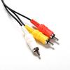 1.8m Adapter Multi Out Flat AV Cord 3 RCA Video/Audio Cable