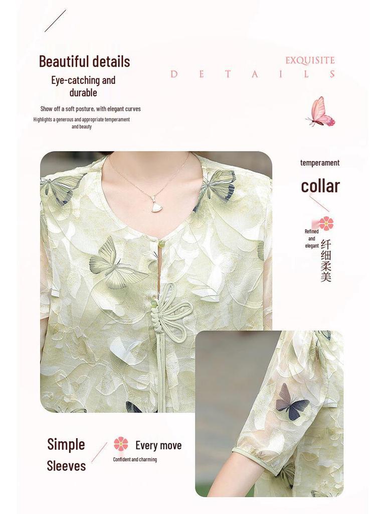 Hodo Elegant Chiffon Two-Piece Set for Women