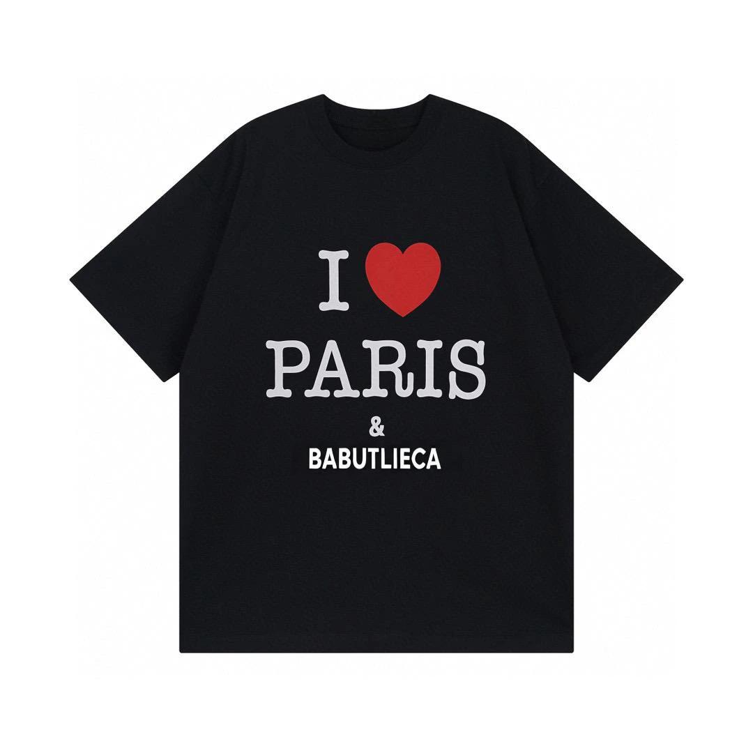 

2025 Paris Winman Lion Cotton Printed Short Sleeve for Men and Women of The Same High-quality Luxury Version Comfortable S