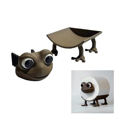 Pig Toilet Roll Holder, Frog Toilet Paper Roll Holder, 3D Printed Tissue Paper Storage Stand, Cute Bathroom Decor