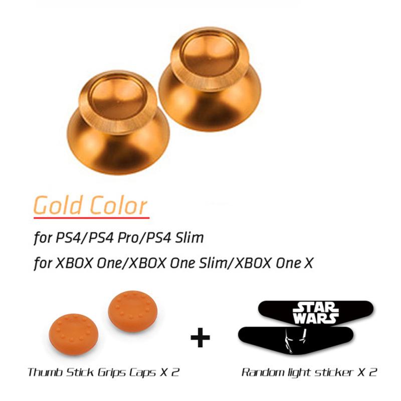 Metal Game  Controller  Button  Set Mushroom Head Handle Repair Accessories Compatible For Ps4 / Ps