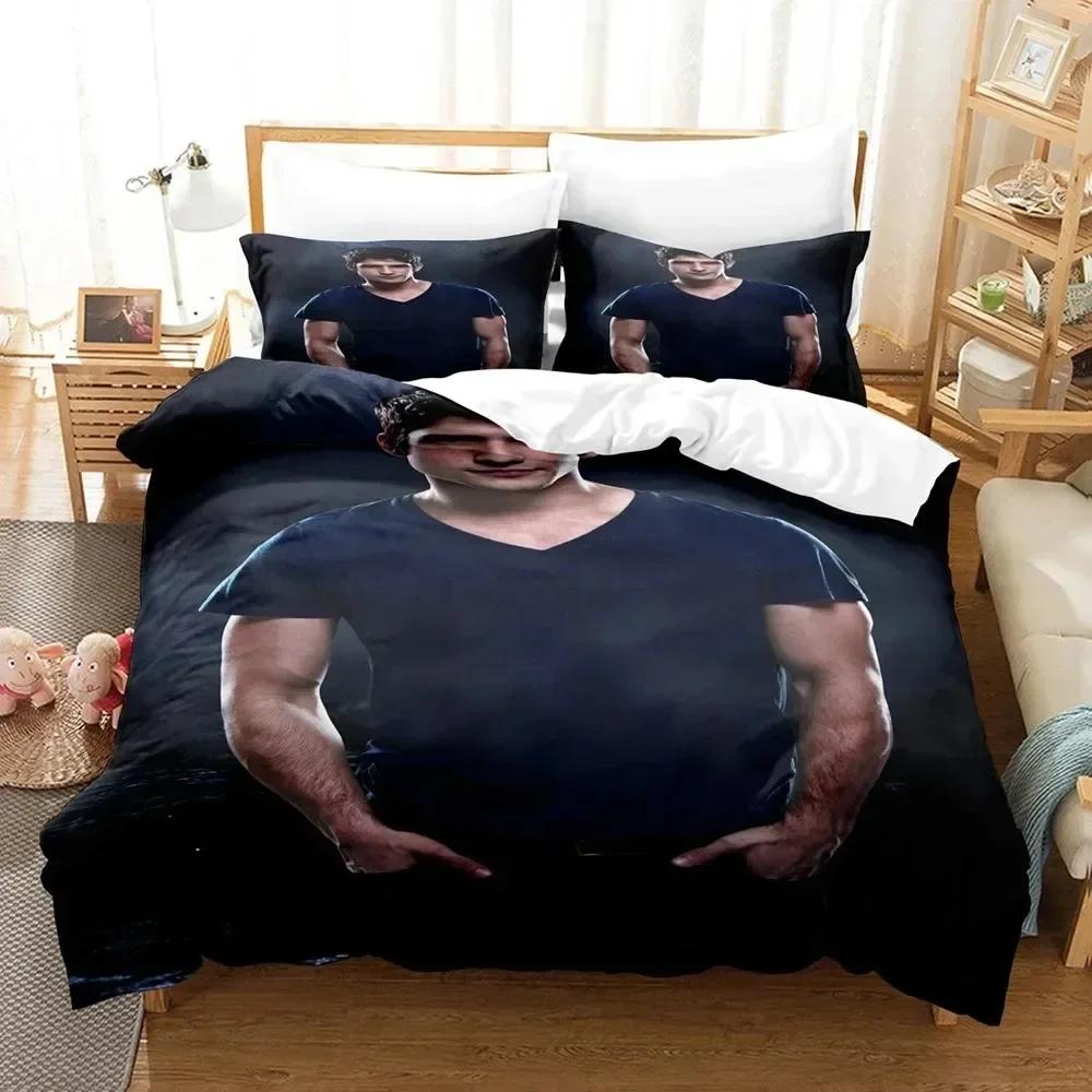 Luxury New 3D Print Teen Wolf Bedding Set TV Series Quilt Cover Pillowcases Twin Full Queen King Duvet Cover Sets Home Textile