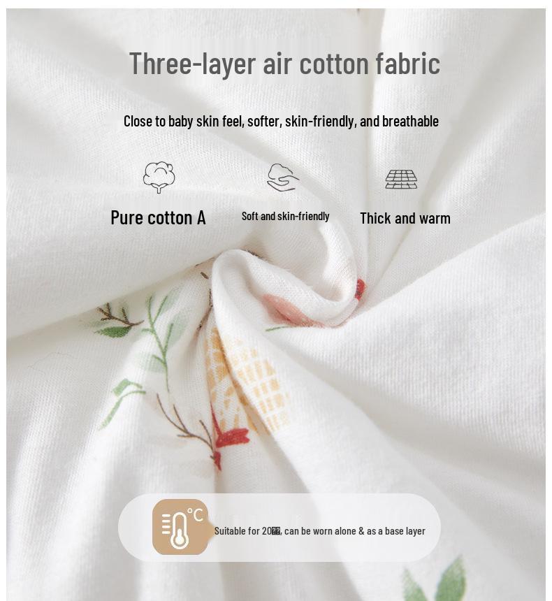 Baby Sleeping Bag: Spring & Autumn Cotton Anti-Kick Quilt Pajamas Jumpsuit
