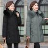 Winter Middle-aged Mother Down Jacket Women's New Loose Foreign Style Middle-aged and Elderly Wide Too Thickened Warm Jacket
