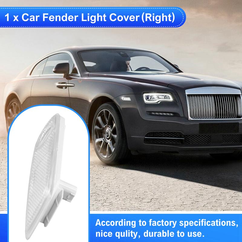 Car Front Side Marker Light Fender Light Cover For Rolls Royce Ghost RR4 Wraith RR5 Dawn RR6