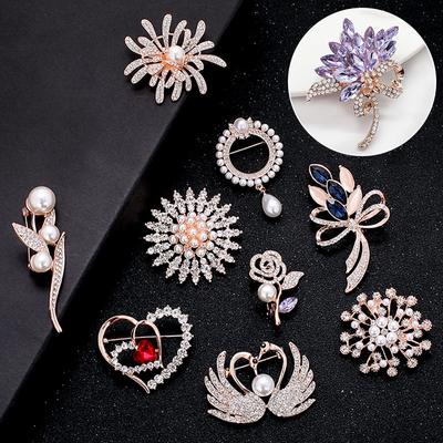1PC Fashion Women Wedding Party Oblečenie Doplnky Brošňa Špendlíky Šperky Darček Štrasová špendlík Brošňa