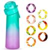 1pc Air Water Bottle With 1pc Random Flavor Pods Portable Transparent With Straw Leak Proof Suitable for Outdoor Sports