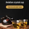 Rabat dla nowych przybyszów: Żaroodporna filiżanka do herbaty Kung Fu z kryształu lotniczego - Jednorazowa i trwała