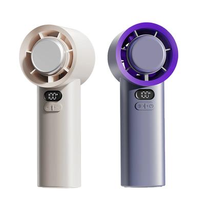 Portable Handheld Turbo Fan 100 Wind Speeds Adjustable Mini Personal Fan Battery Operated Electric Eyelash Fan