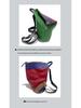 European & American Style Women's Colorful Patchwork Leather Anti-theft Backpack with Double Straps and Lock Buckle