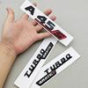 FUP1  3D ABS Car Letters Logo A45 A45S TURBO 4MATIC Sticker Rear Trunk Fender Both Side Badge Emblem For Mercedes Bnez AMG W177 W176