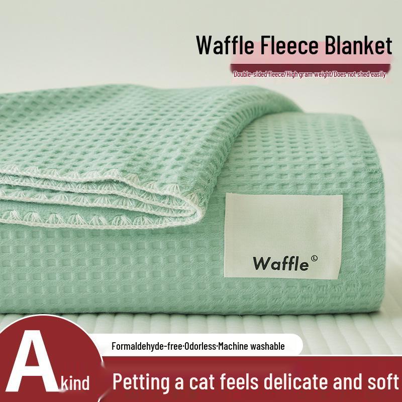 Thickened Coral Fleece Winter Blanket - Warm Office Nap Shawl for Sofa or Bed