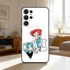 Y2K P-Psycho C-Cuties Phone Case For Samsung S26,S25,24,23,22,30,21,10,9,Ultra,Plus,Lite,FE Soft Black Case