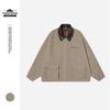 El Fuen Wind Woolen Lapel Tooling Jacket Men's and Women's Loose Top Silhouette Jacket TP