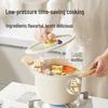 Cooker King Big White Micro-Pressure Non-stick Soup Pot