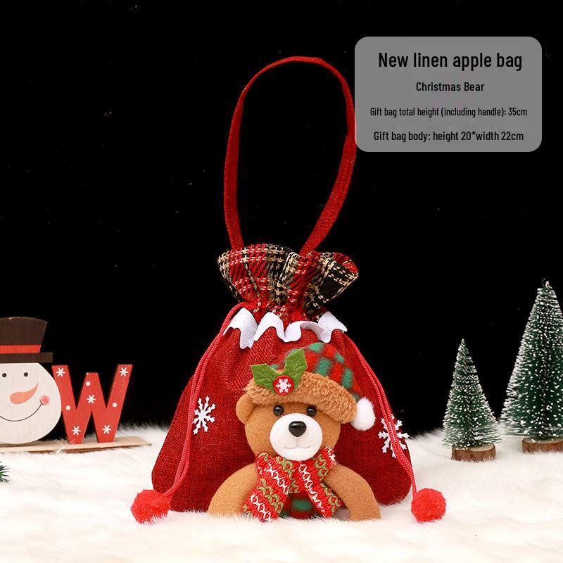 Christmas Eve Apple Candy Gift Tote & Packaging Bag