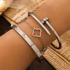 3PCS French Lucky Clover Women's Bracelet Set High Quality Stainless Steel INS Hot Selling Bracelet Charm Feeling Jewelry Gift