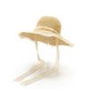 Lace bow straw hat women's sunshade sun hat seaside beach vacation hat summer big brim sun hat