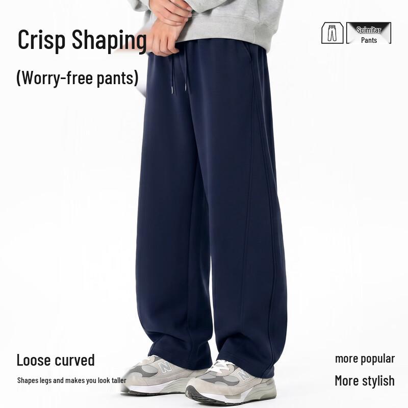 Warrior Men's American Style Loose Fit Curved Scythe Sweatpants