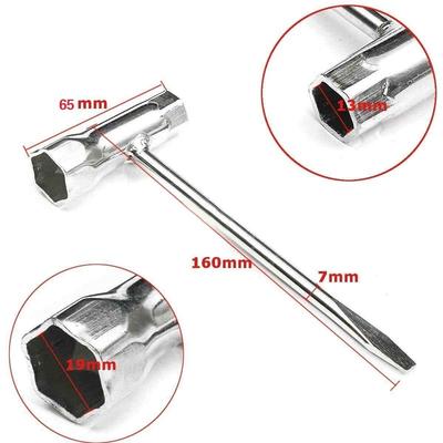 Klíč na svíčky 13 mm a 19 mm Nerezový klíč pro motorovou pilu a křovinořez