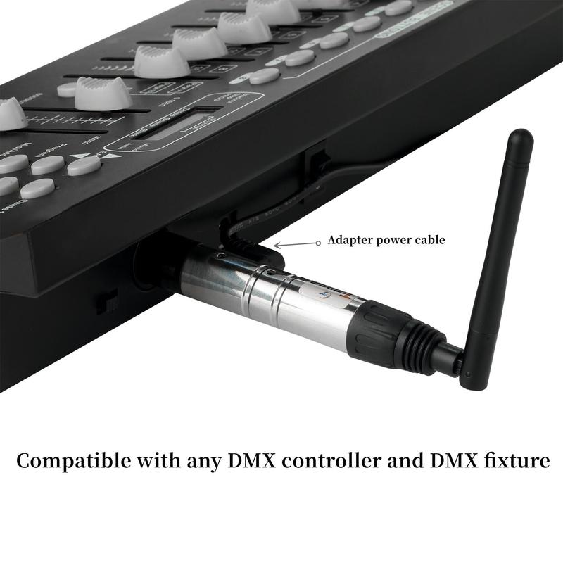 Wireless DMX 512 System 2.4G Wireless Female Receivers/Male Transmitter LED DMX512 DMX Dfi DJ Lighting dmx controller