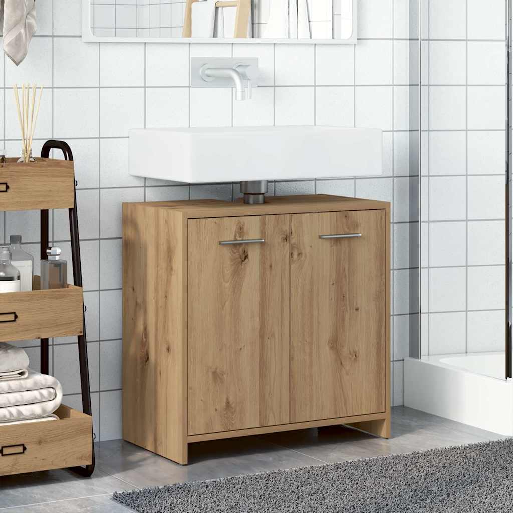 Artisan Oak Bathroom Vanity Cabinet 60 x 33 x 60 cm