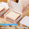 Plastic Bread Storage Box Airtight Food Storage Container Sandwich Bread Keeper with Lid Loaf Bread Container Kitchen Organizer