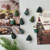 Christmas Tree Fridge Magnets - Creative Holiday Decoration Stickers for Photos